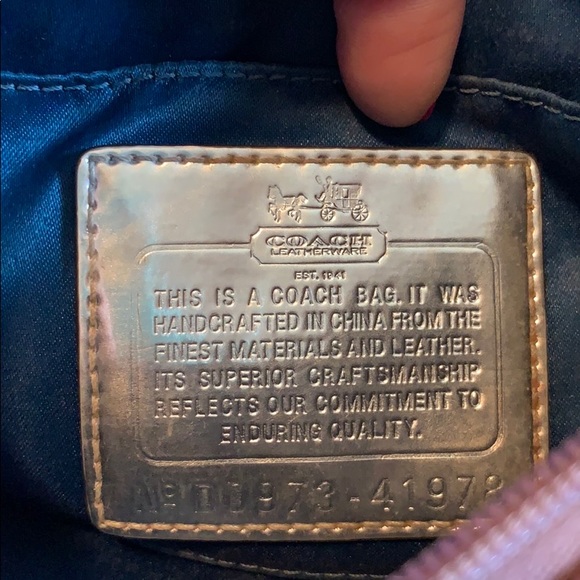 Purple Coach Wristlet - Picture 5 of 5